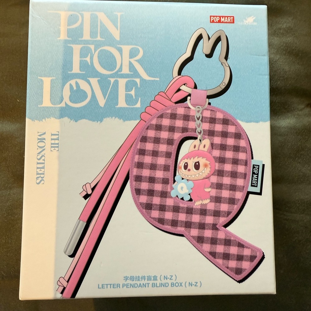 Authentic Confirmed Labubu Letter Pennant, Letter Y, Purchased from Popmart